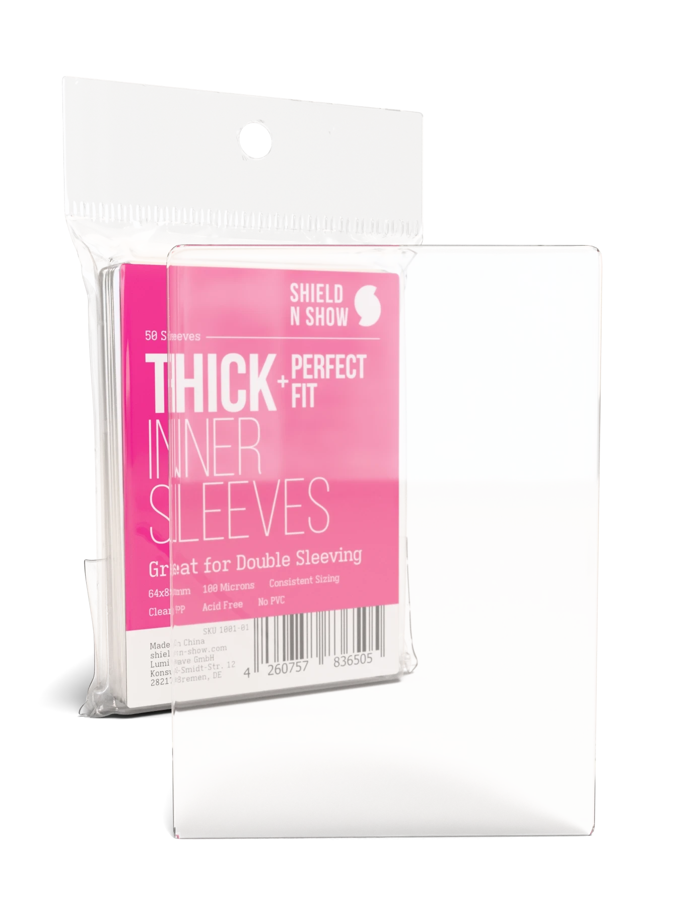 Thick Inner Sleeves Specs Image