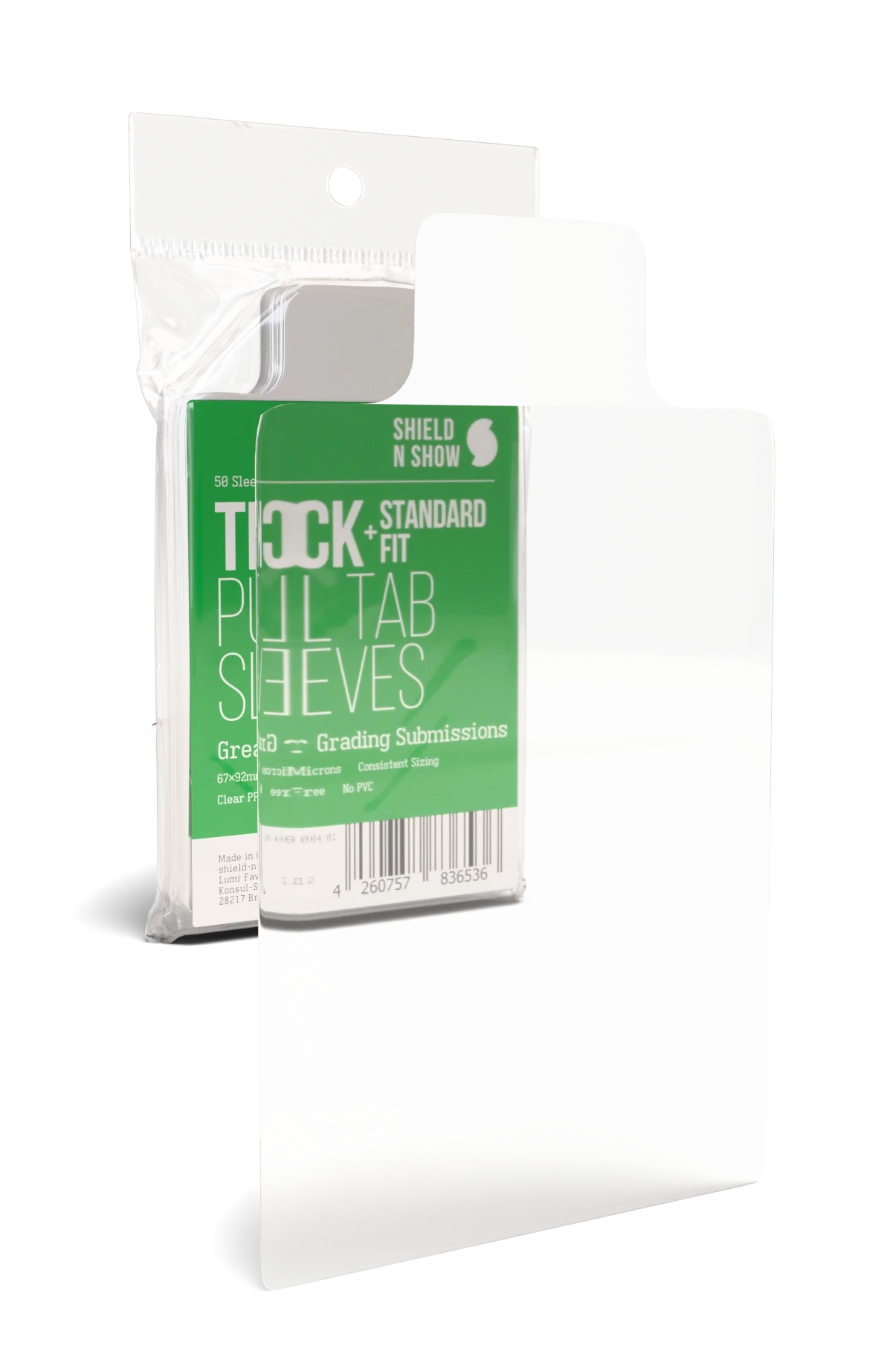 Thick Pull Tab Sleeves Specs Image
