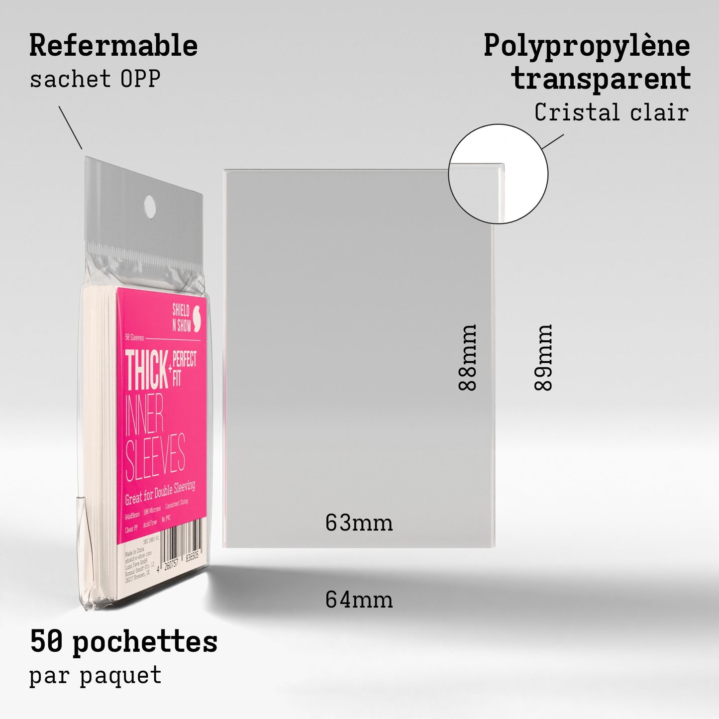 Thick Inner Sleeves Product Gallery Image 3 (fr)
