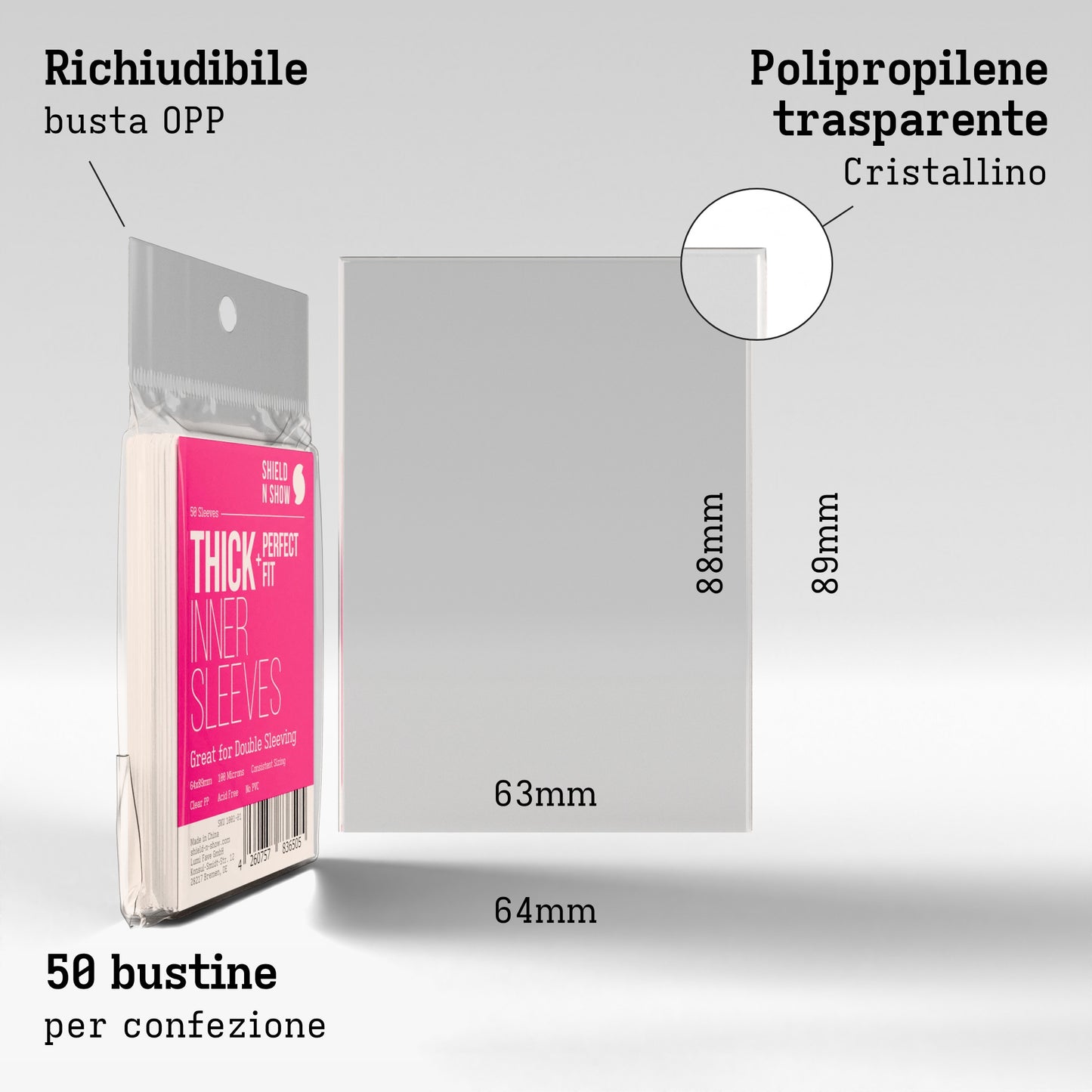 Thick Inner Sleeves Product Gallery Image 3 (it)