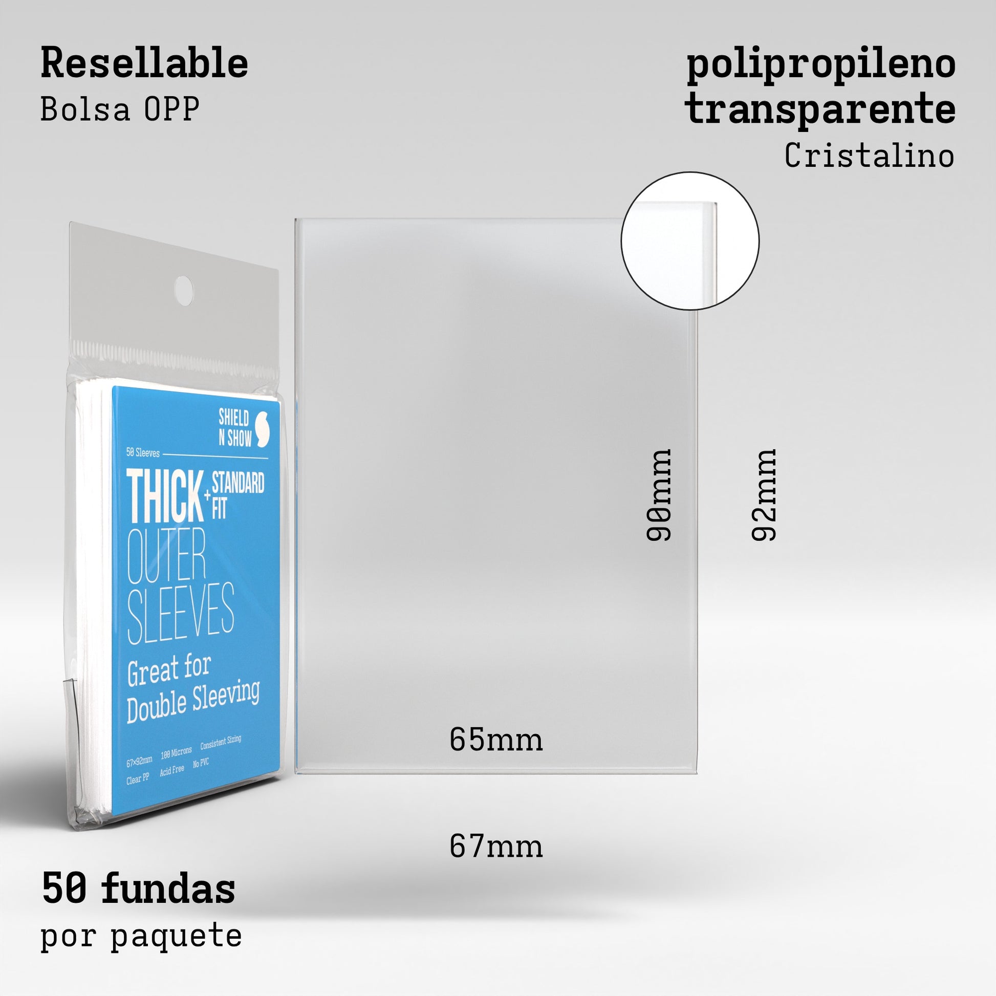 Thick Outer Sleeves Product Gallery Image 3 (es)