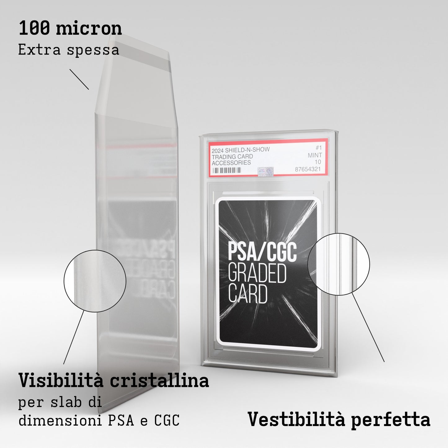 Thick Graded Sleeves for PSA/CGC Product Gallery Image 2 (it)