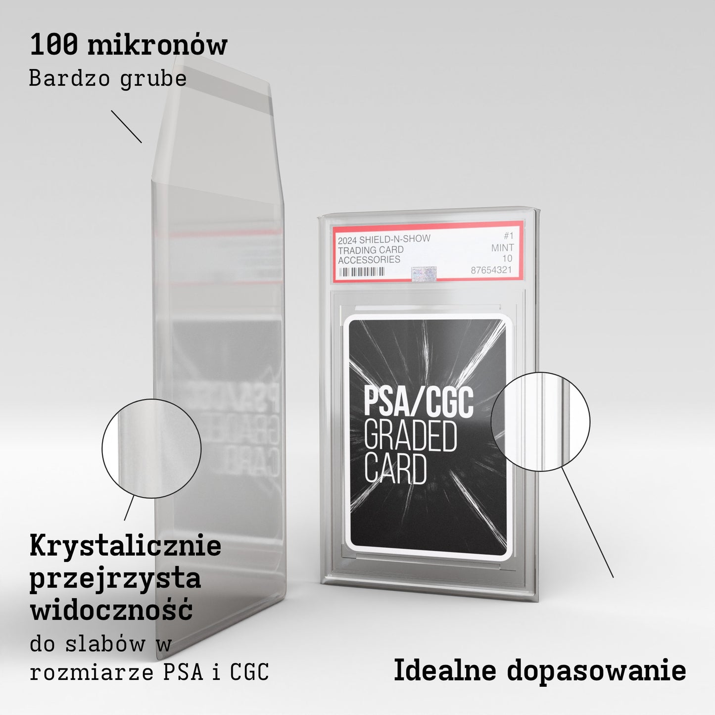 Thick Graded Sleeves for PSA/CGC Product Gallery Image 2 (pl)