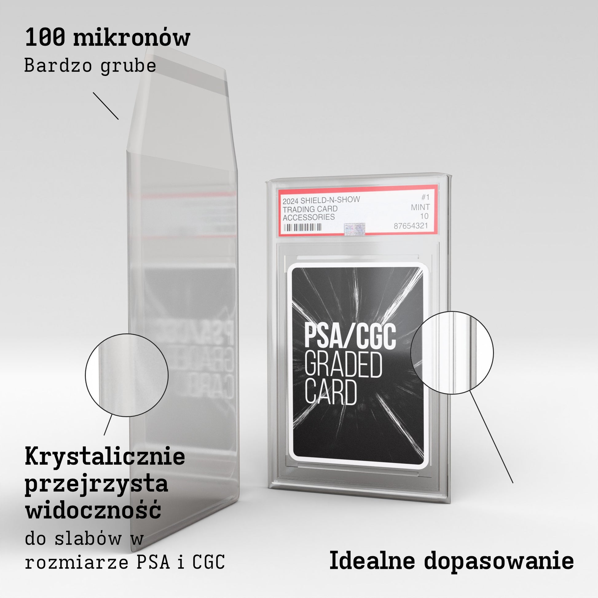 Thick Graded Sleeves for PSA/CGC Product Gallery Image 2 (pl)