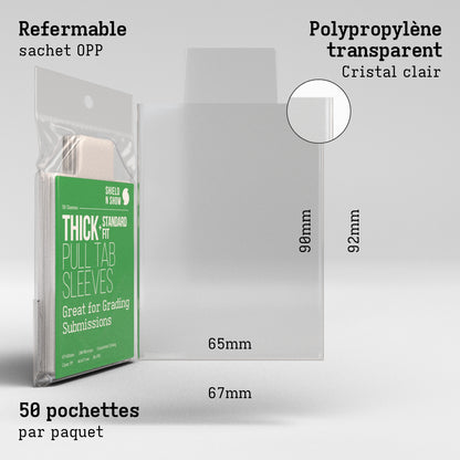 Thick Pull Tab Sleeves Product Gallery Image 3 (fr)
