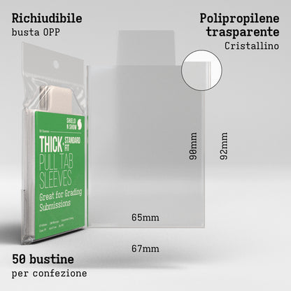 Thick Pull Tab Sleeves Product Gallery Image 3 (it)