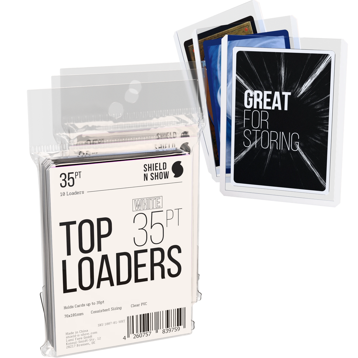 Toploaders Black & White Product Variant Image [1007-01-WHT-003]