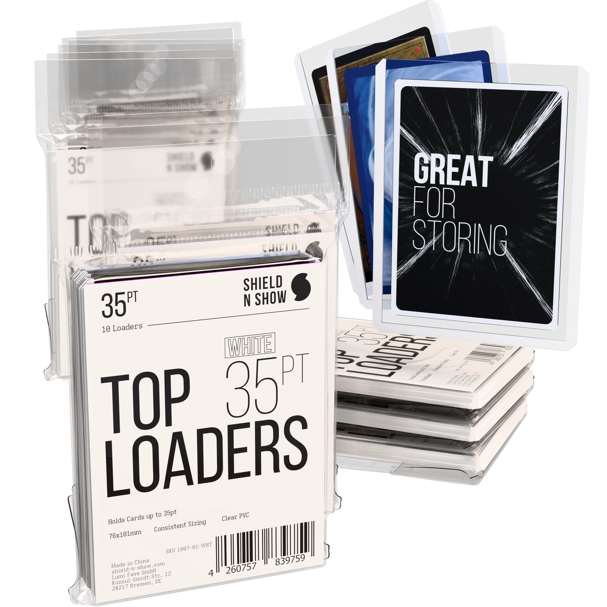 Toploaders Black & White Product Variant Image [1007-01-WHT-012]