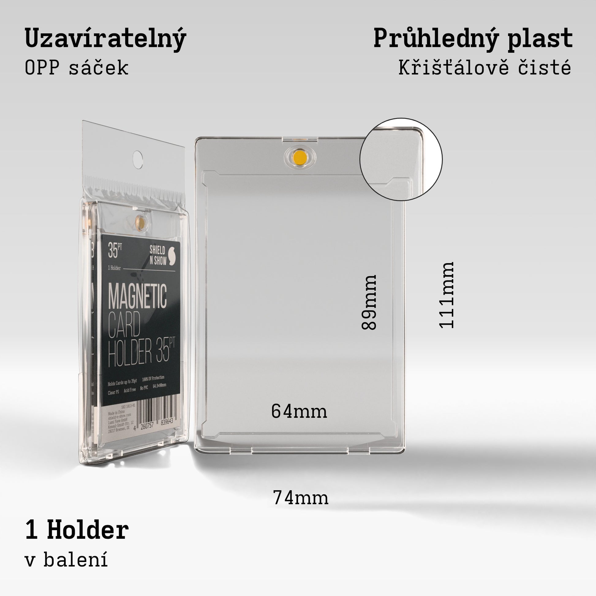 Magnetic Card Holder Product Gallery Image 3 (cs)