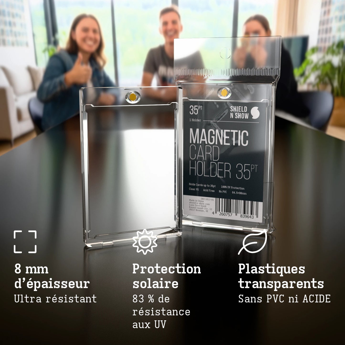 Magnetic Card Holder Product Gallery Image 1 (fr)