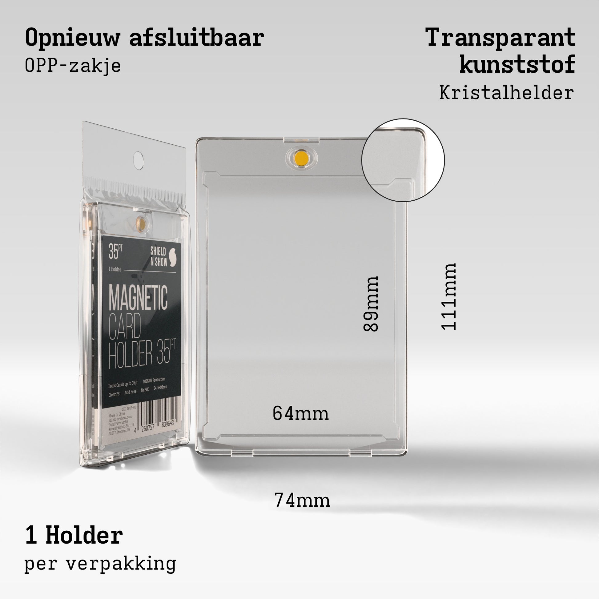 Magnetic Card Holder Product Gallery Image 3 (nl)