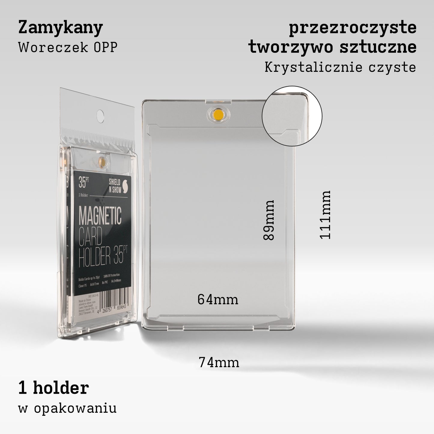 Magnetic Card Holder Product Gallery Image 3 (pl)