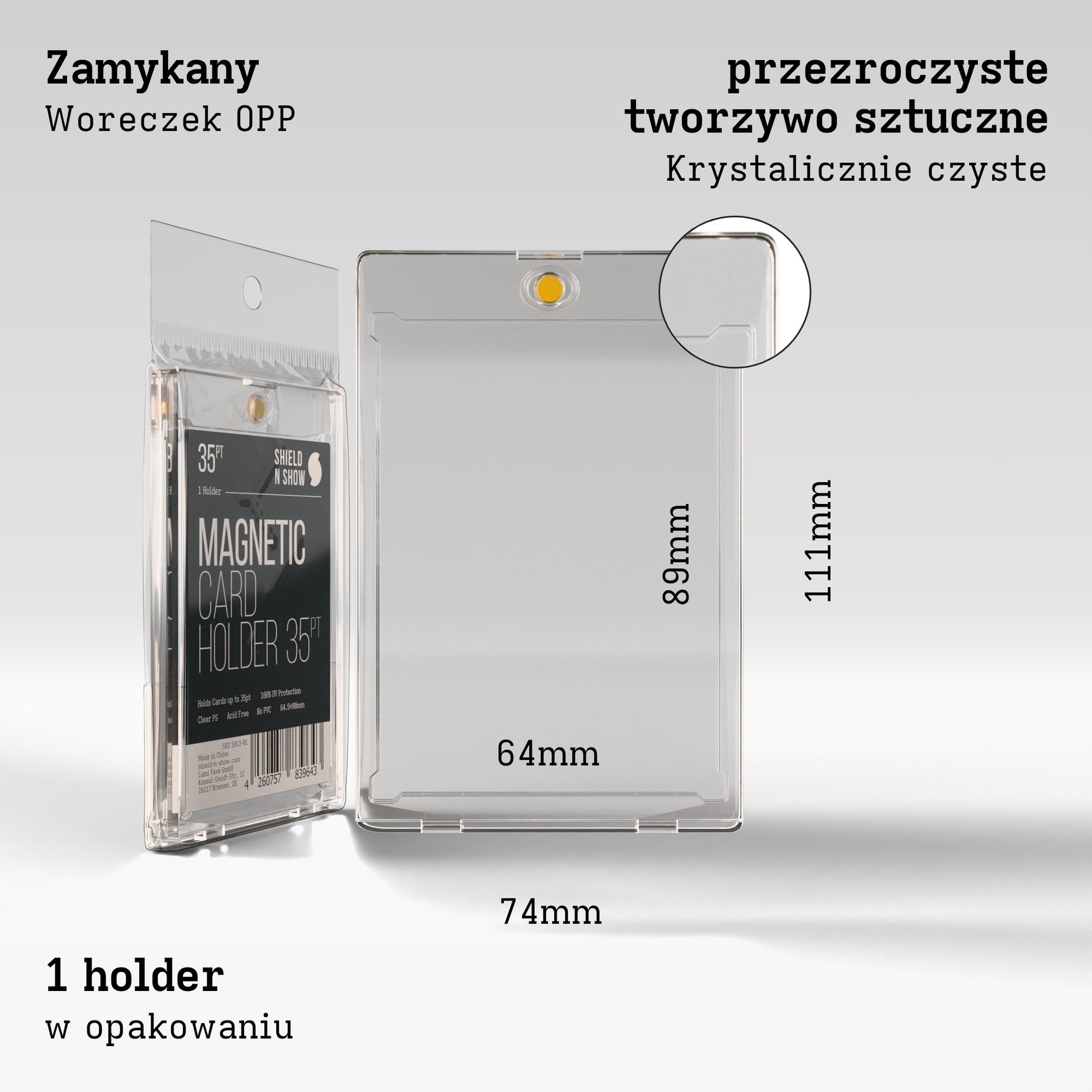 Magnetic Card Holder Product Gallery Image 3 (pl)