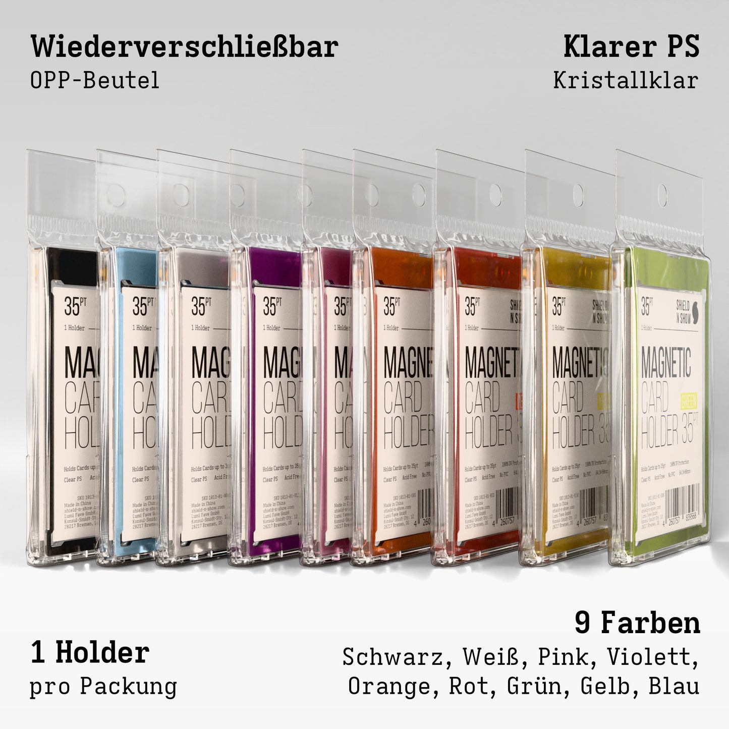 Magnetic Card Holder Color Product Gallery Image 3 (de)