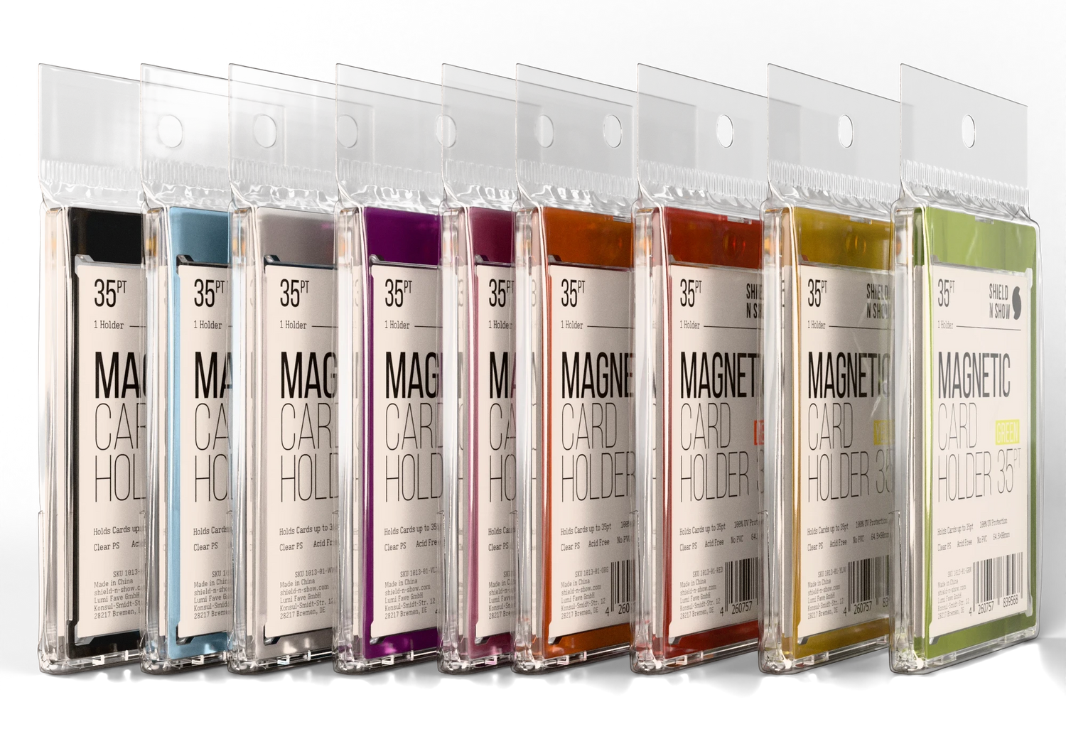 Magnetic Card Holder Color Specs Image