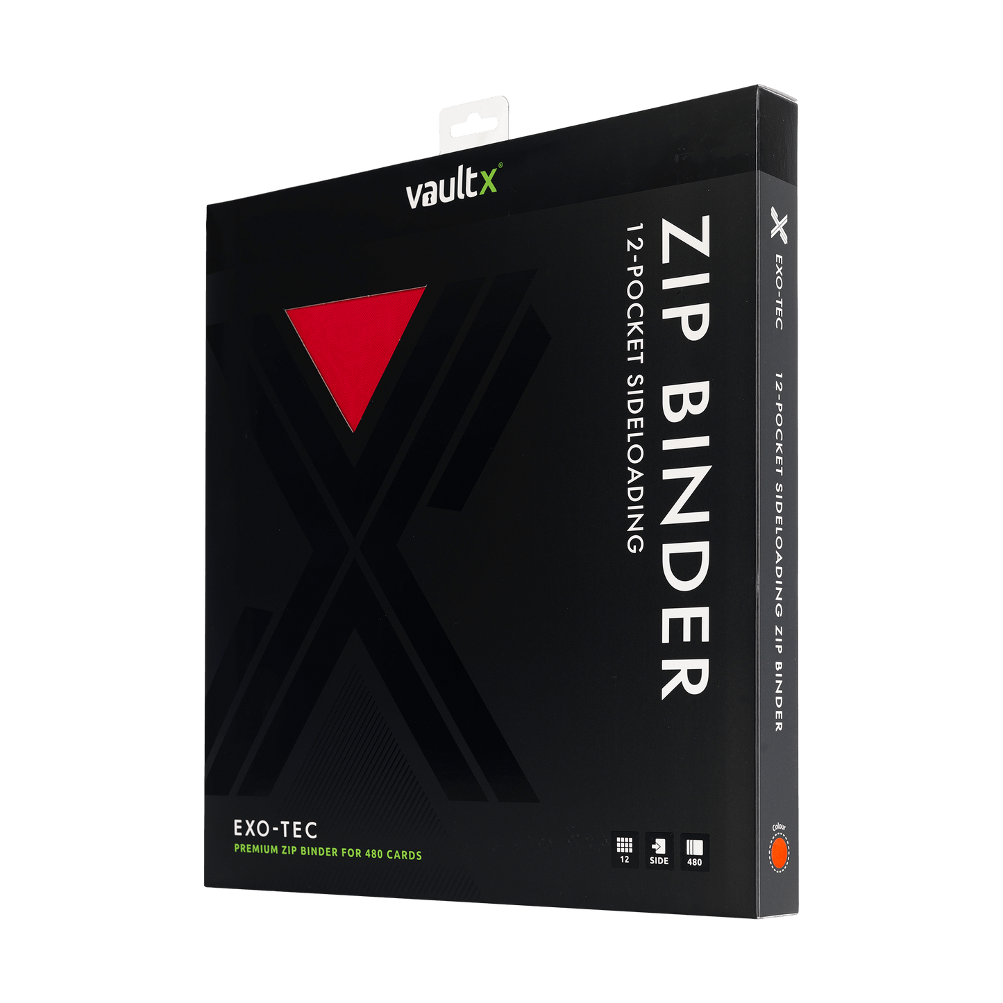 12-Pocket Exo-Tec® Zip Binder Product Gallery Image 10 [9312-fire-red]