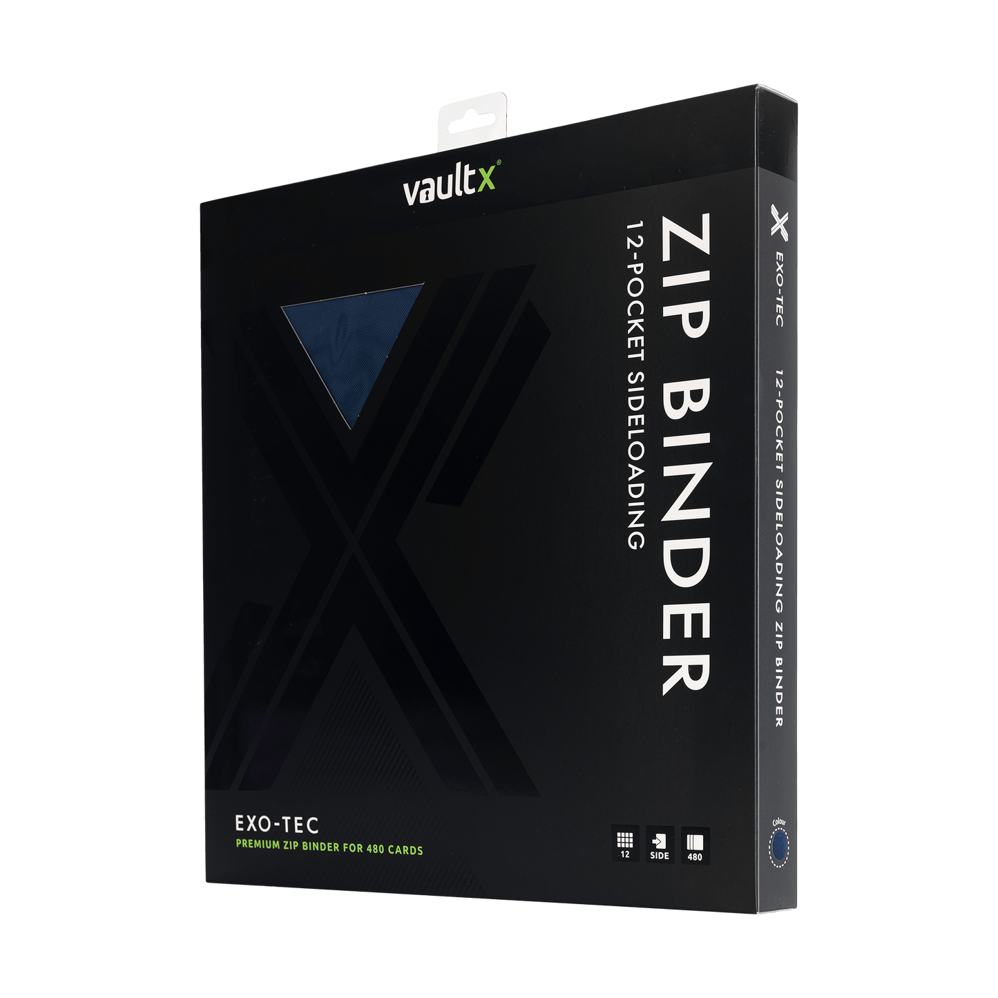 12-Pocket Exo-Tec® Zip Binder Product Gallery Image 10 [9312-royal-blue]