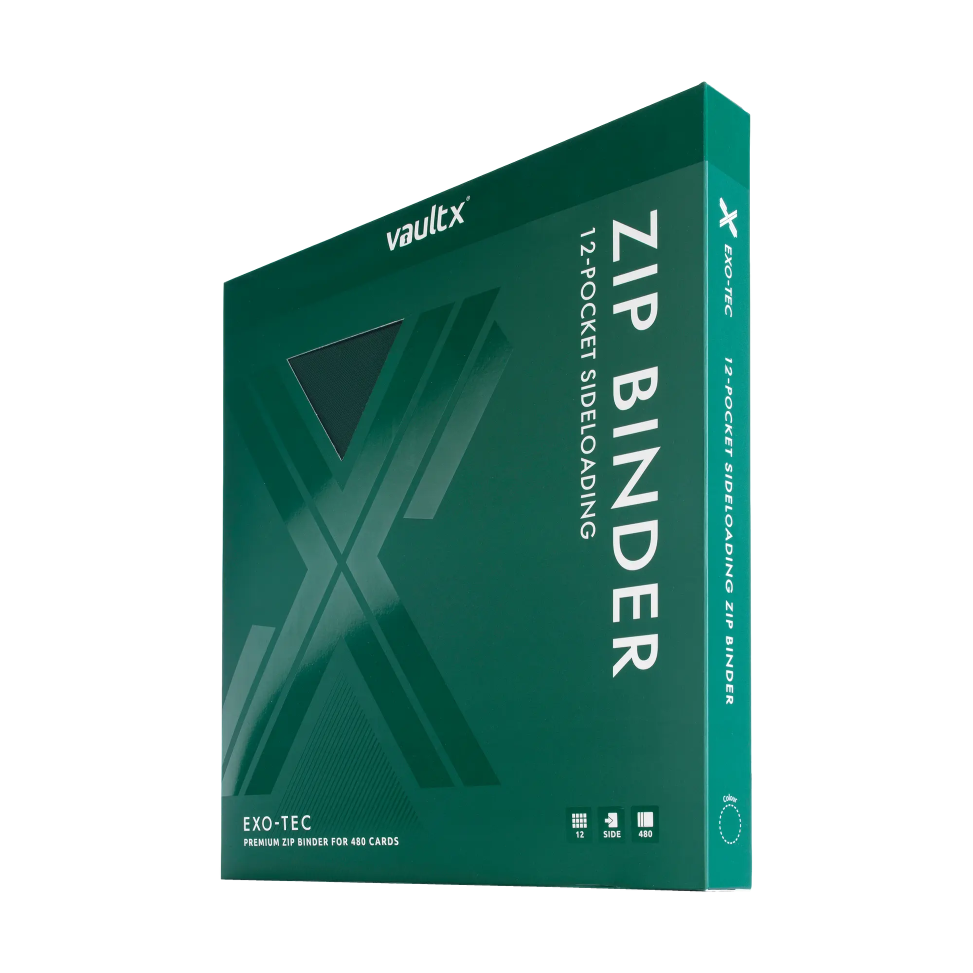 12-Pocket Exo-Tec® Zip Binder Product Gallery Image 12 [9312-forest-green]