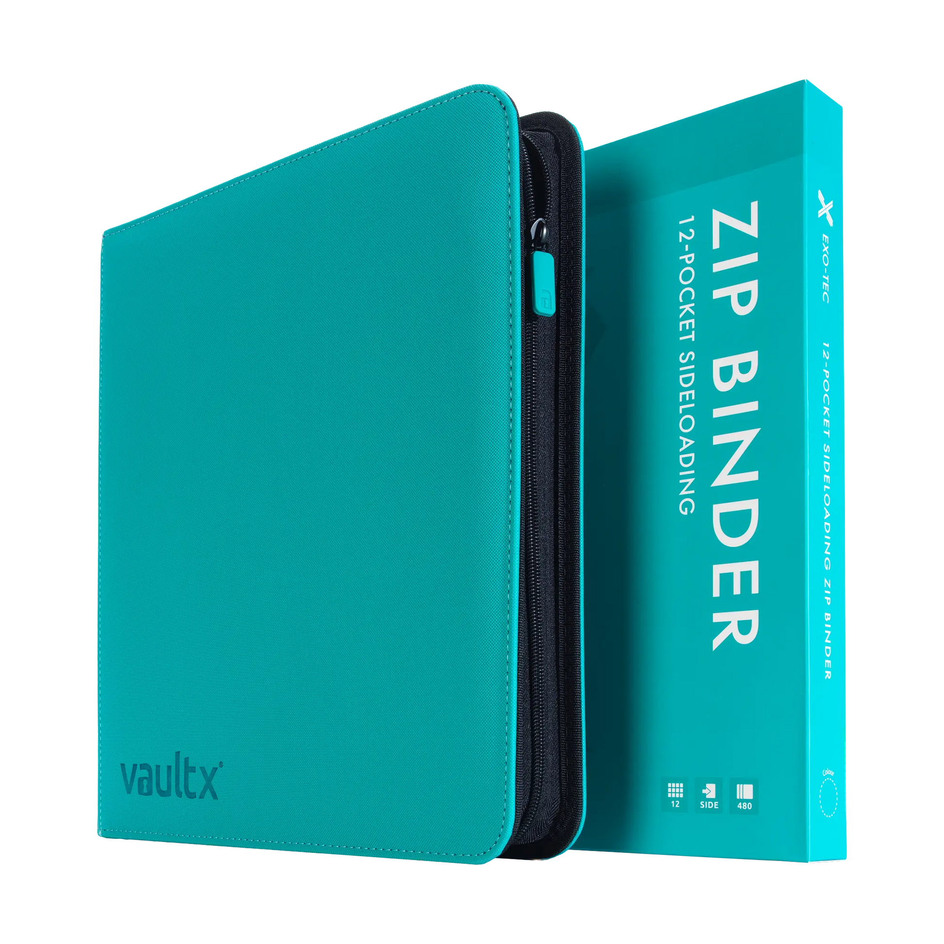 12-Pocket Exo-Tec® Zip Binder Product Gallery Image 12 [9312-ocean-blue]