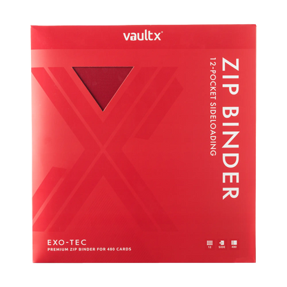 12-Pocket Exo-Tec® Zip Binder Product Gallery Image 2 [9312-fire-red]