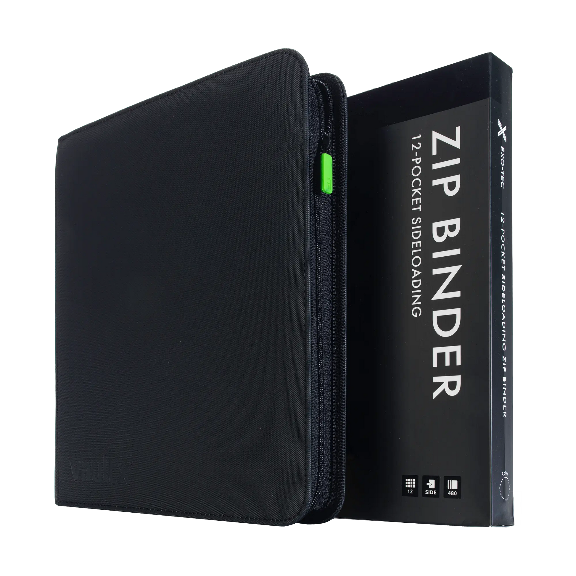 12-Pocket Exo-Tec® Zip Binder Product Gallery Image 3 [9312-signature-black]