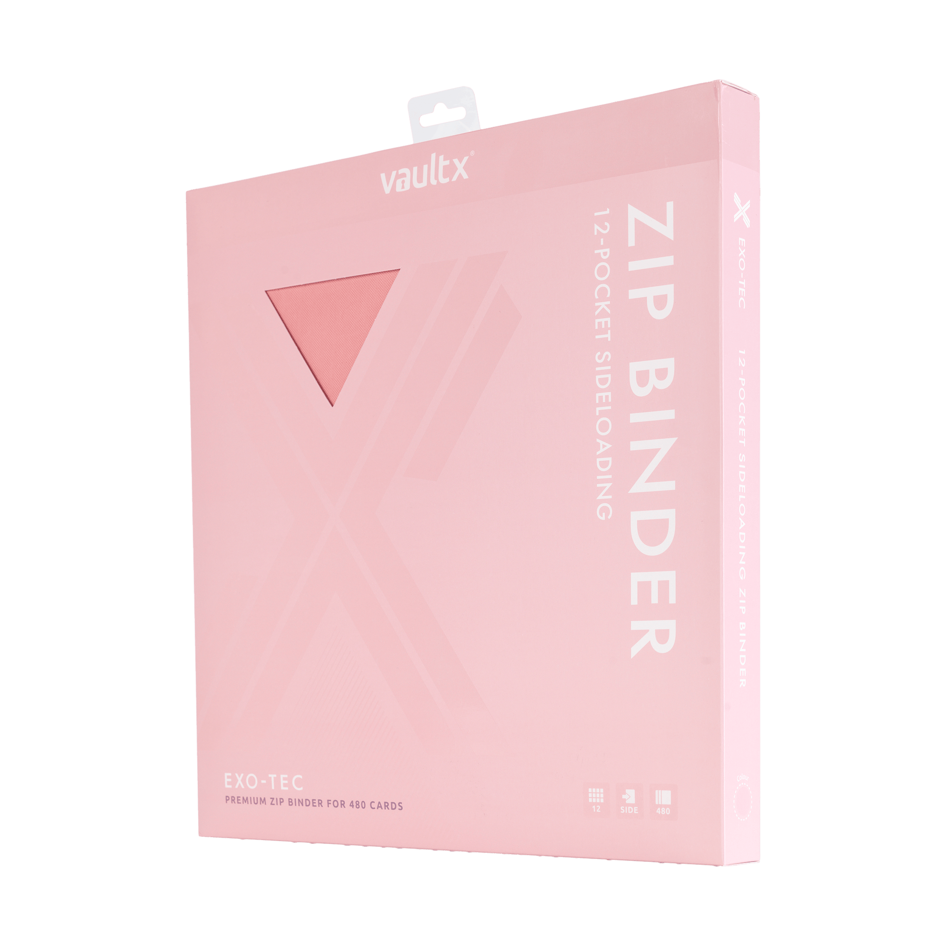 12-Pocket Exo-Tec® Zip Binder Product Gallery Image 6 [9312-just-pink]