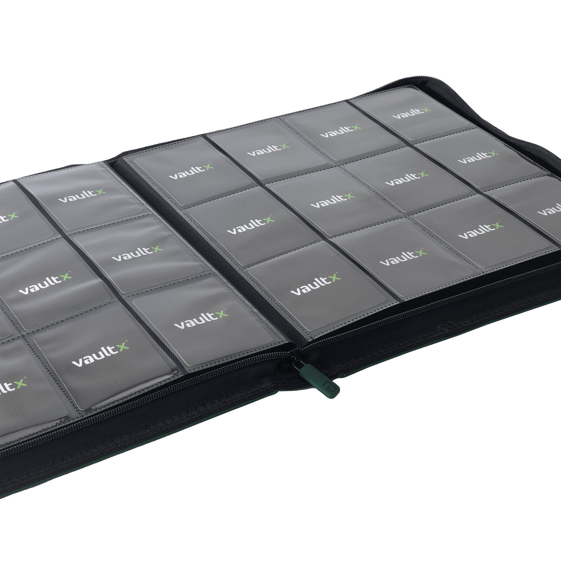 12-Pocket Exo-Tec® Zip Binder Product Gallery Image 7 [9312-forest-green]