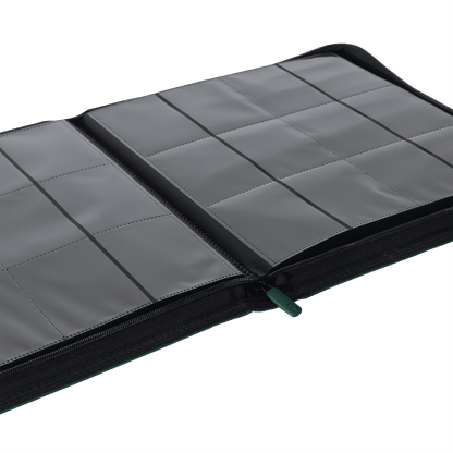 12-Pocket Exo-Tec® Zip Binder Product Gallery Image 8 [9312-forest-green]