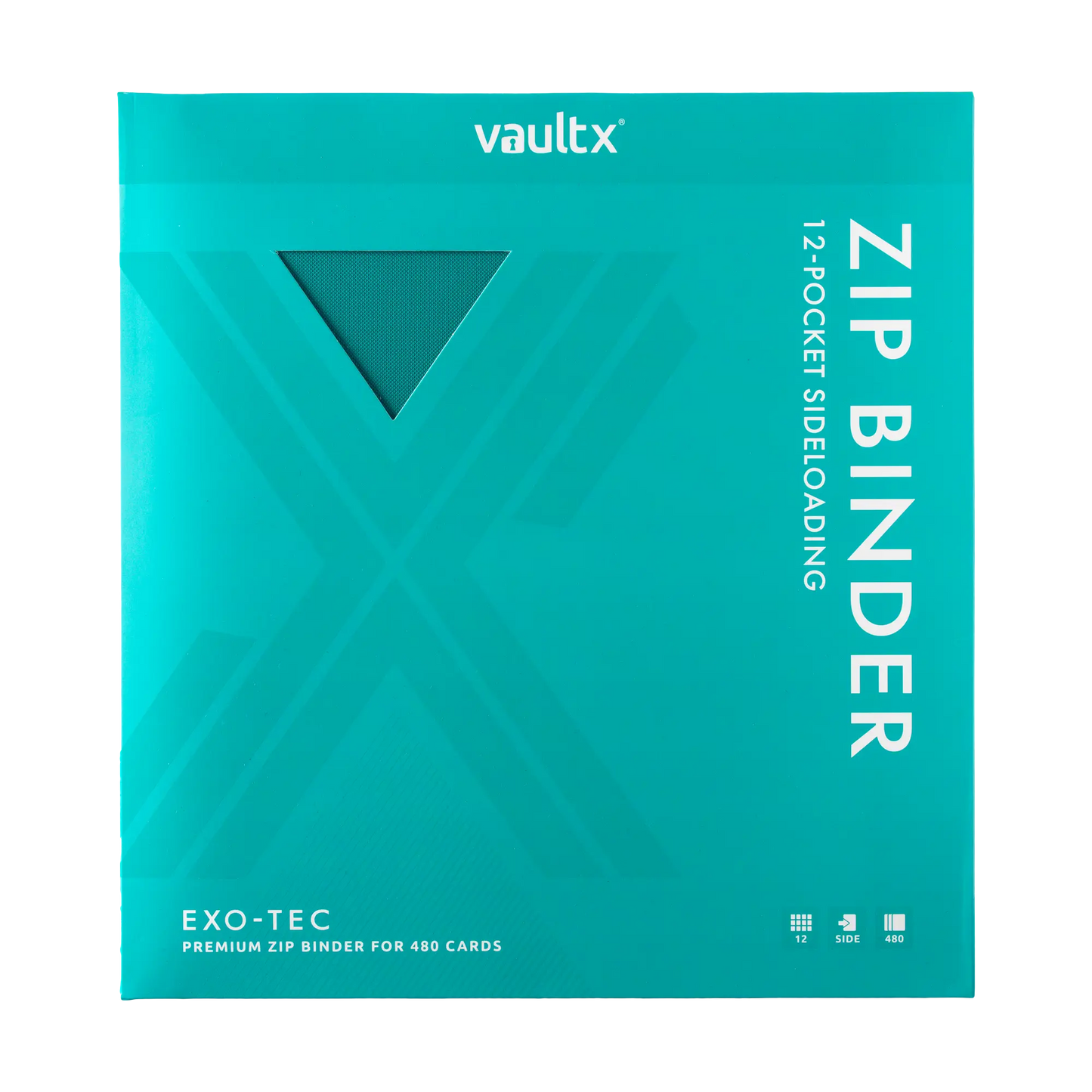 12-Pocket Exo-Tec® Zip Binder Product Gallery Image 9 [9312-ocean-blue]