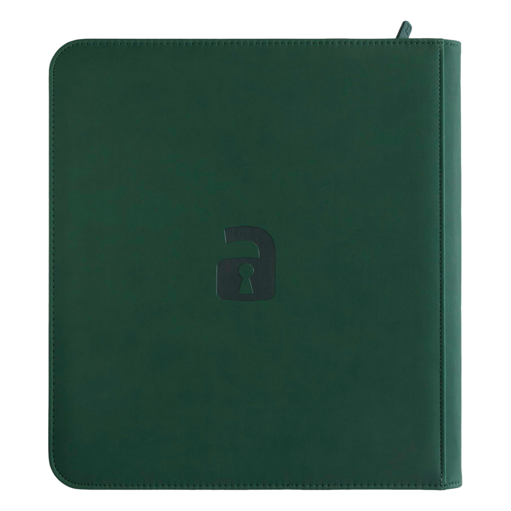12-Pocket Exo-Tec® Zip Binder XL Product Gallery Image 2 [9312-xl-forest-green]