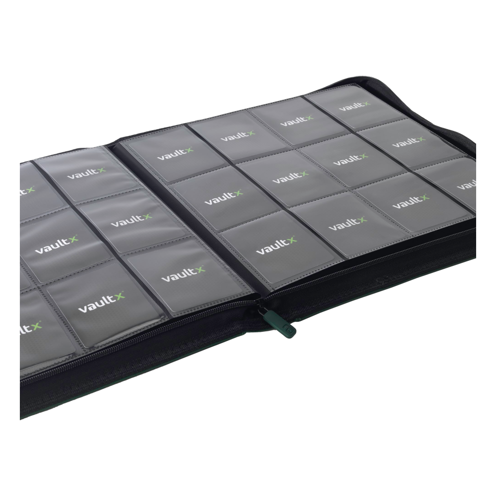 12-Pocket Exo-Tec® Zip Binder XL Product Gallery Image 4 [9312-xl-forest-green]