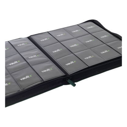 12-Pocket Exo-Tec® Zip Binder XL Product Gallery Image 4 [9312-xl-forest-green]