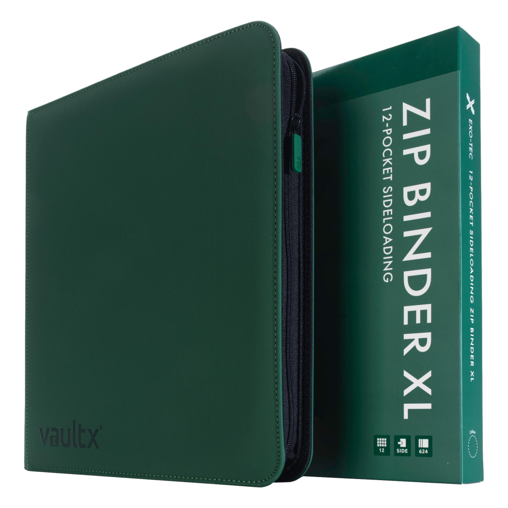 12-Pocket Exo-Tec® Zip Binder XL Product Gallery Image 5 [9312-xl-forest-green]