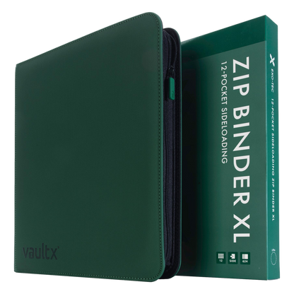12-Pocket Exo-Tec® Zip Binder XL Product Gallery Image 5 [9312-xl-forest-green]