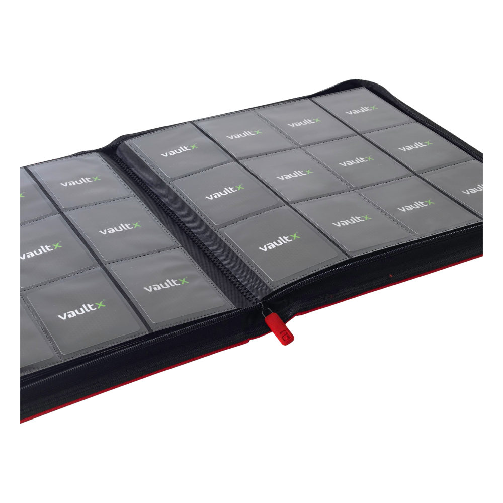 12-Pocket Exo-Tec® Zip Binder XL Product Gallery Image 6 [9312-xl-fire-red]