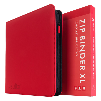 12-Pocket Exo-Tec® Zip Binder XL Product Gallery Image 8 [9312-xl-fire-red]