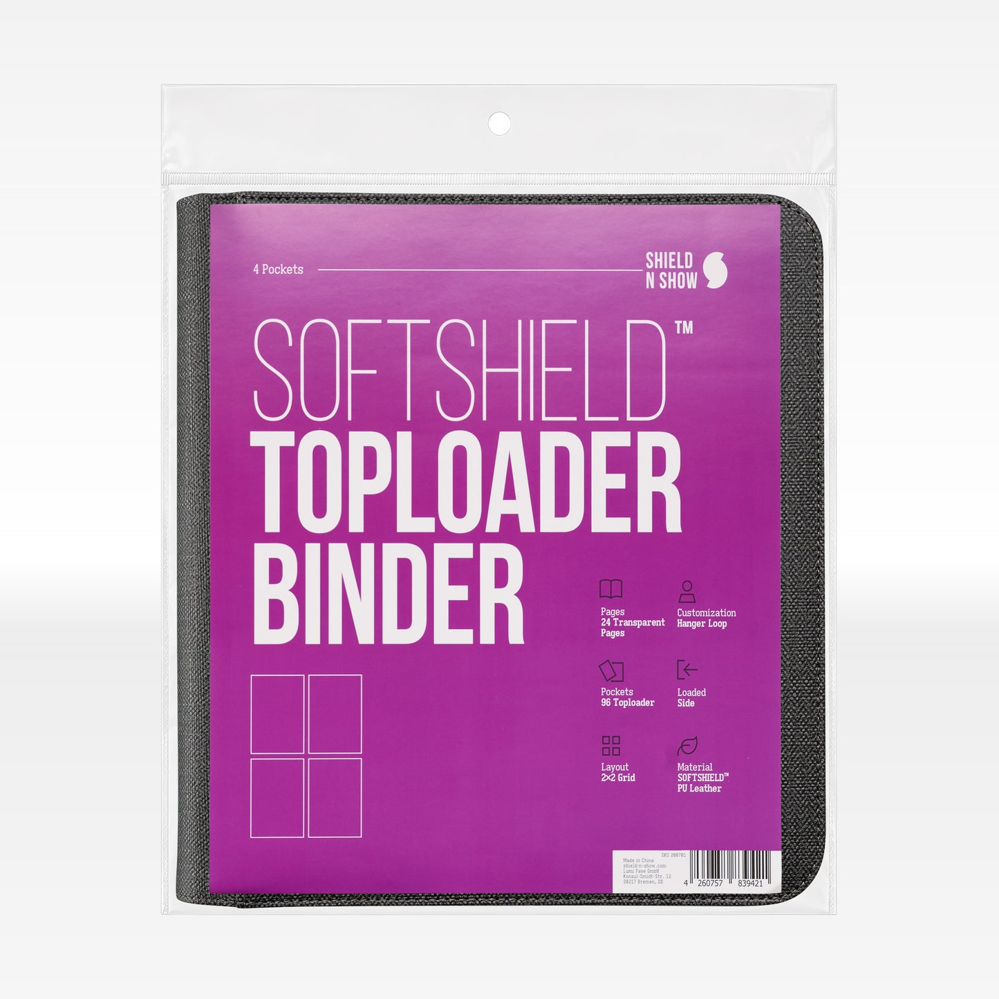 Toploader Binder (2x2) Product Gallery Image 2 (de)