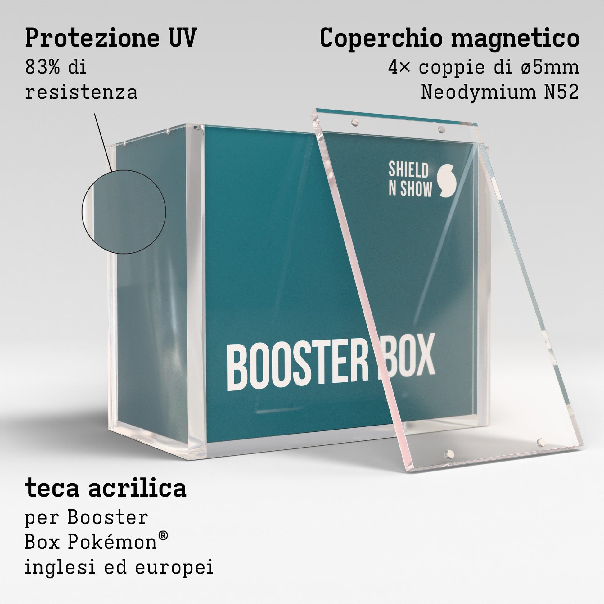 Booster Box Display Case Product Gallery Image 2 (it)