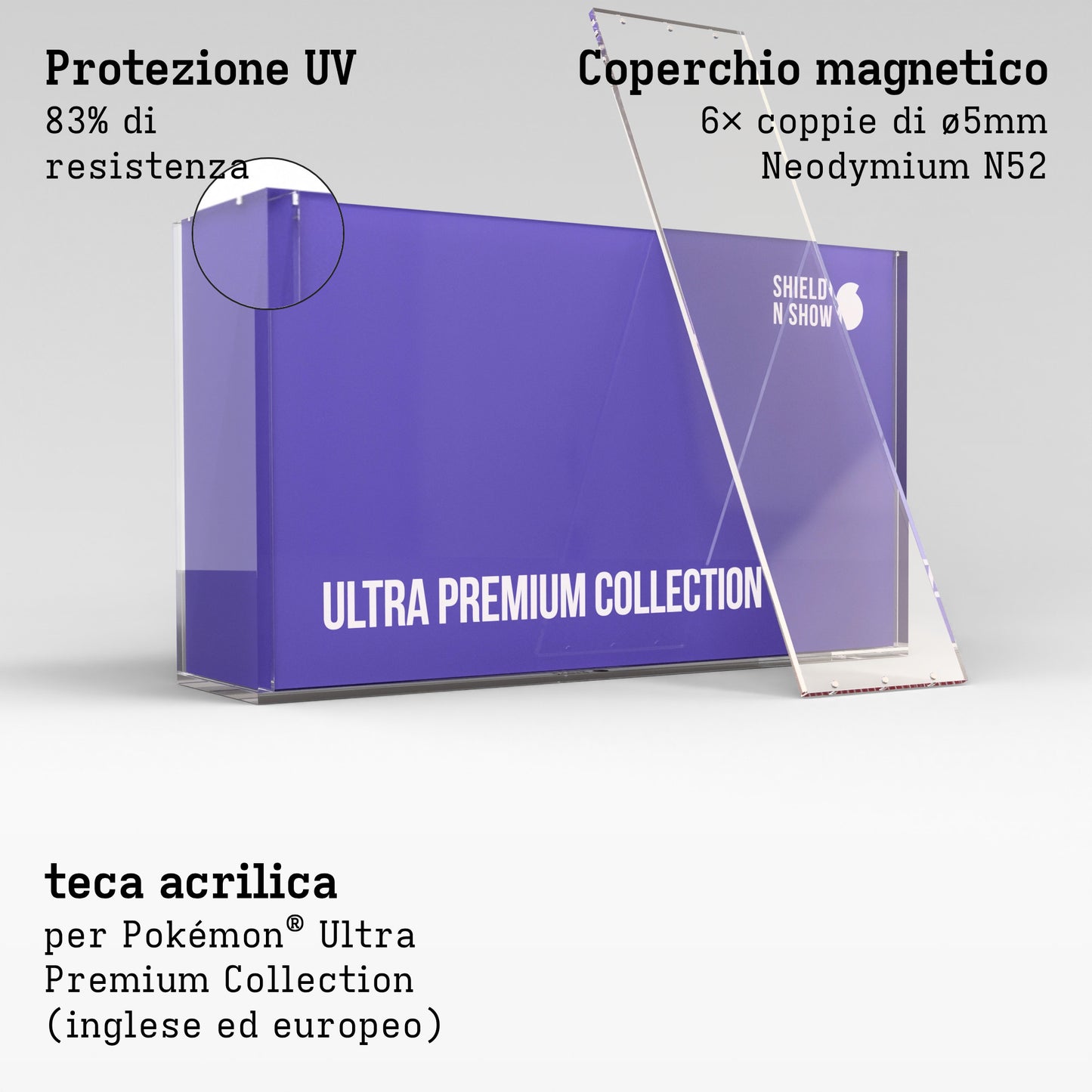 Ultra Premium Collection Display Case Product Gallery Image 2 (it)