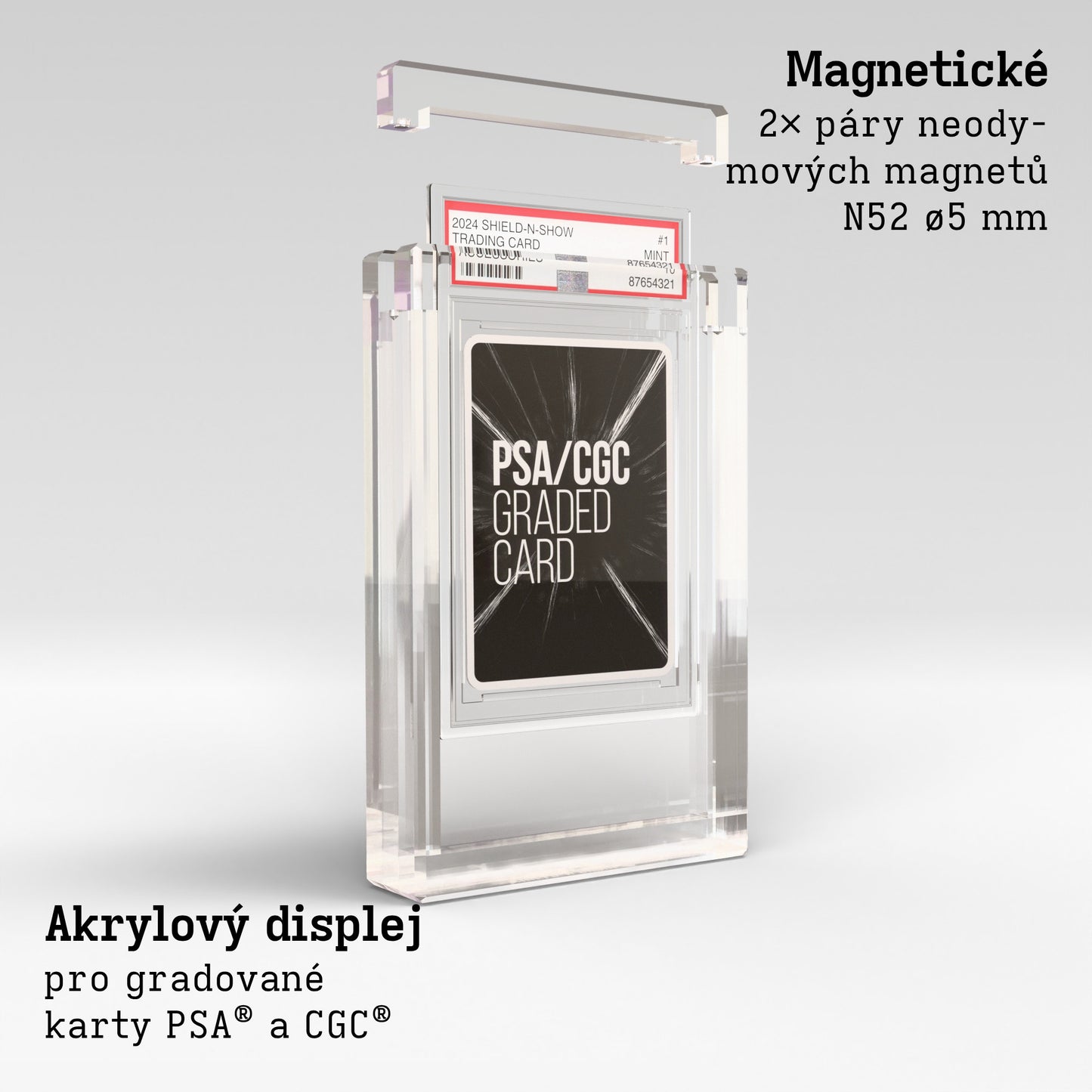 PSA and CGC Graded Card Display Case Product Gallery Image 2 (cs)