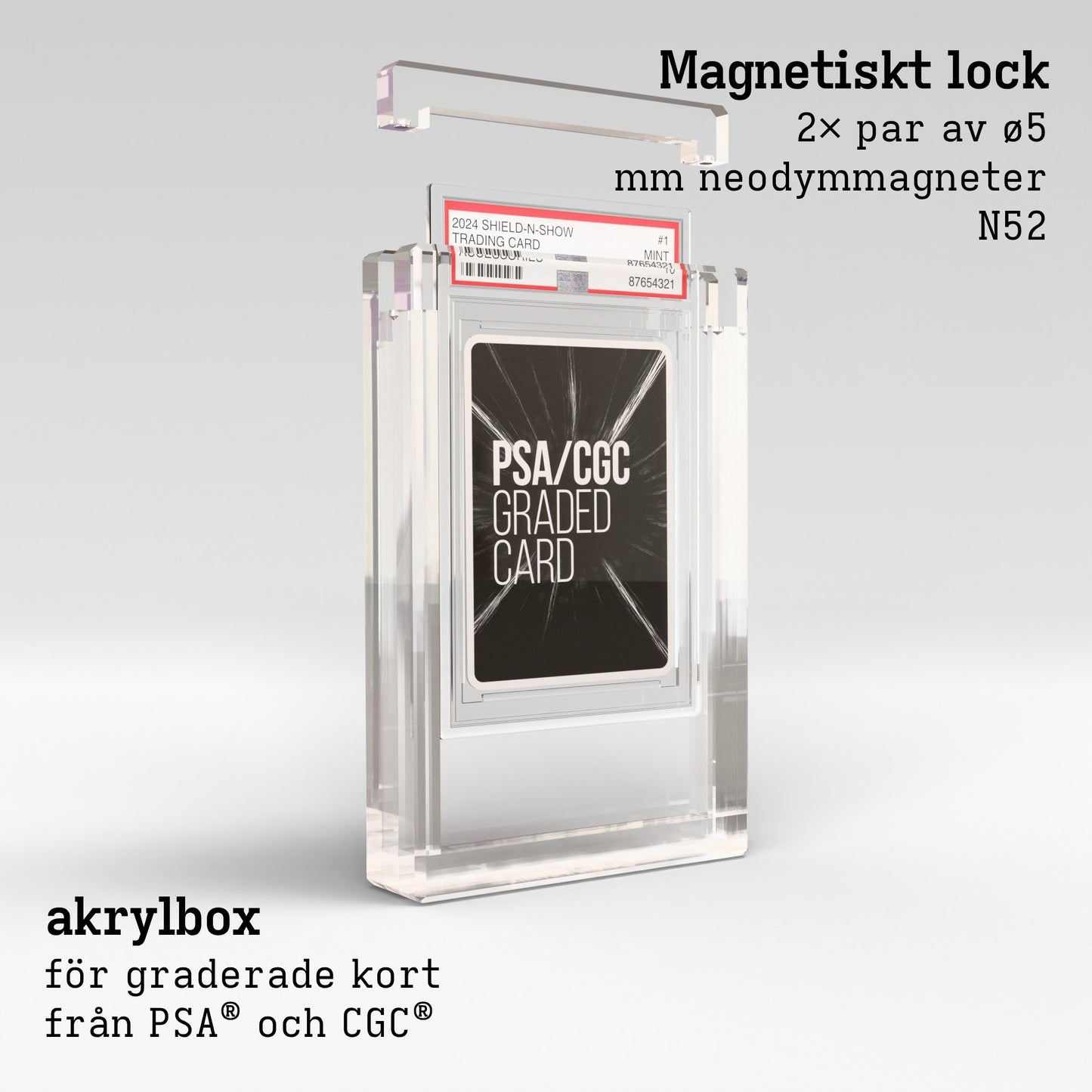 PSA and CGC Graded Card Display Case Product Gallery Image 2 (sv)