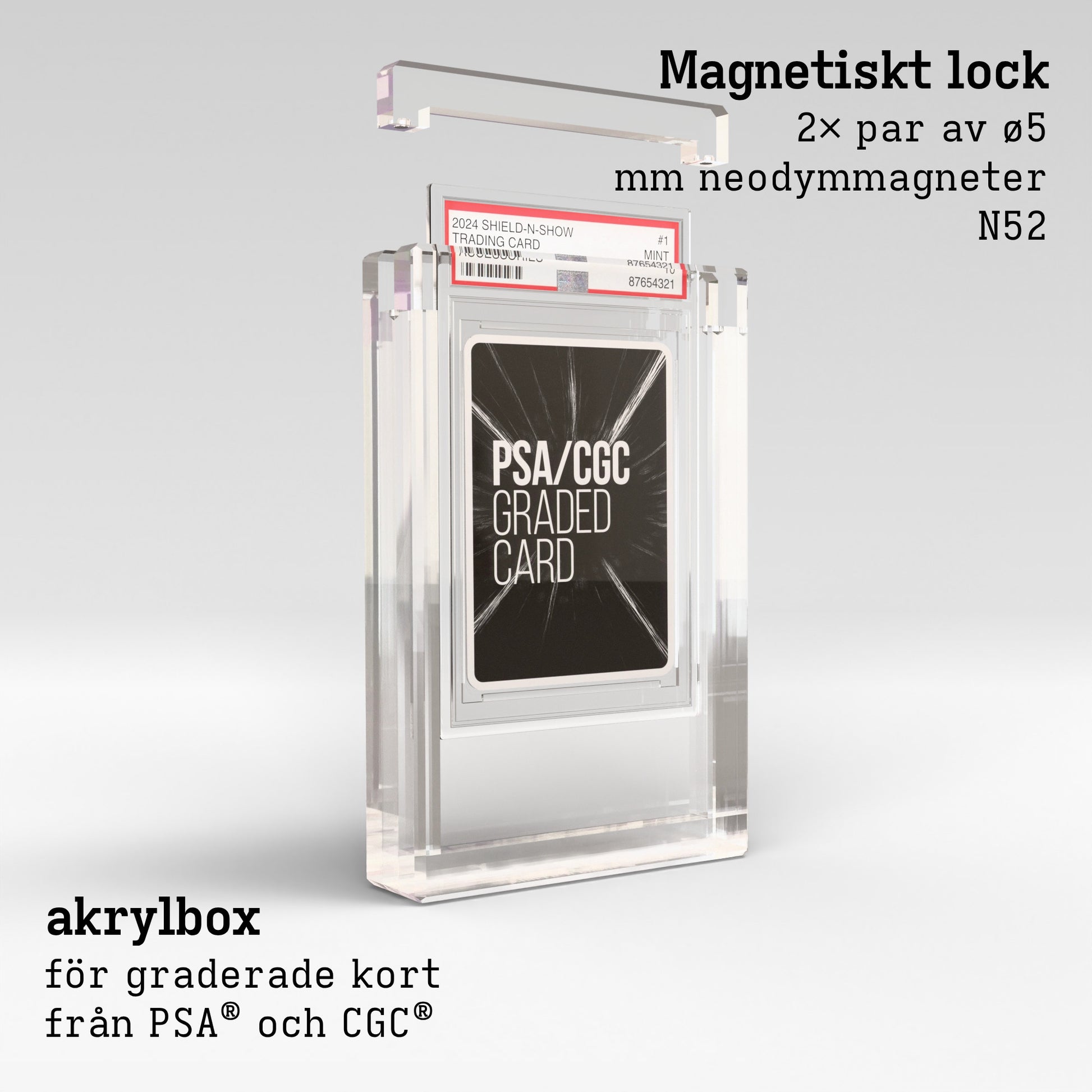 PSA and CGC Graded Card Display Case Product Gallery Image 2 (sv)