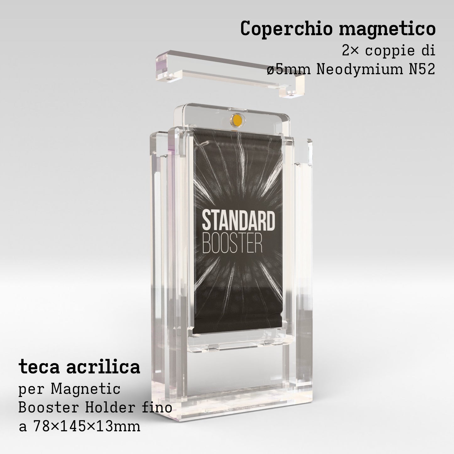 Magnetic Booster Holder Display Case Product Gallery Image 2 (it)