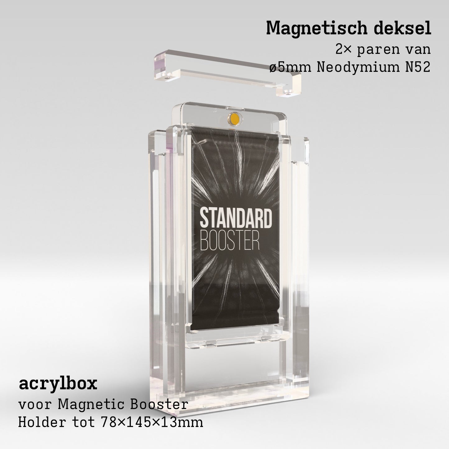 Magnetic Booster Holder Display Case Product Gallery Image 2 (nl)
