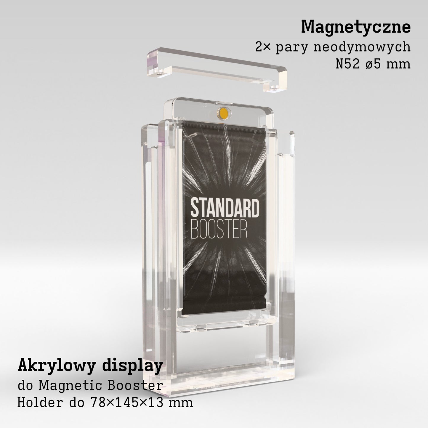 Magnetic Booster Holder Display Case Product Gallery Image 2 (pl)