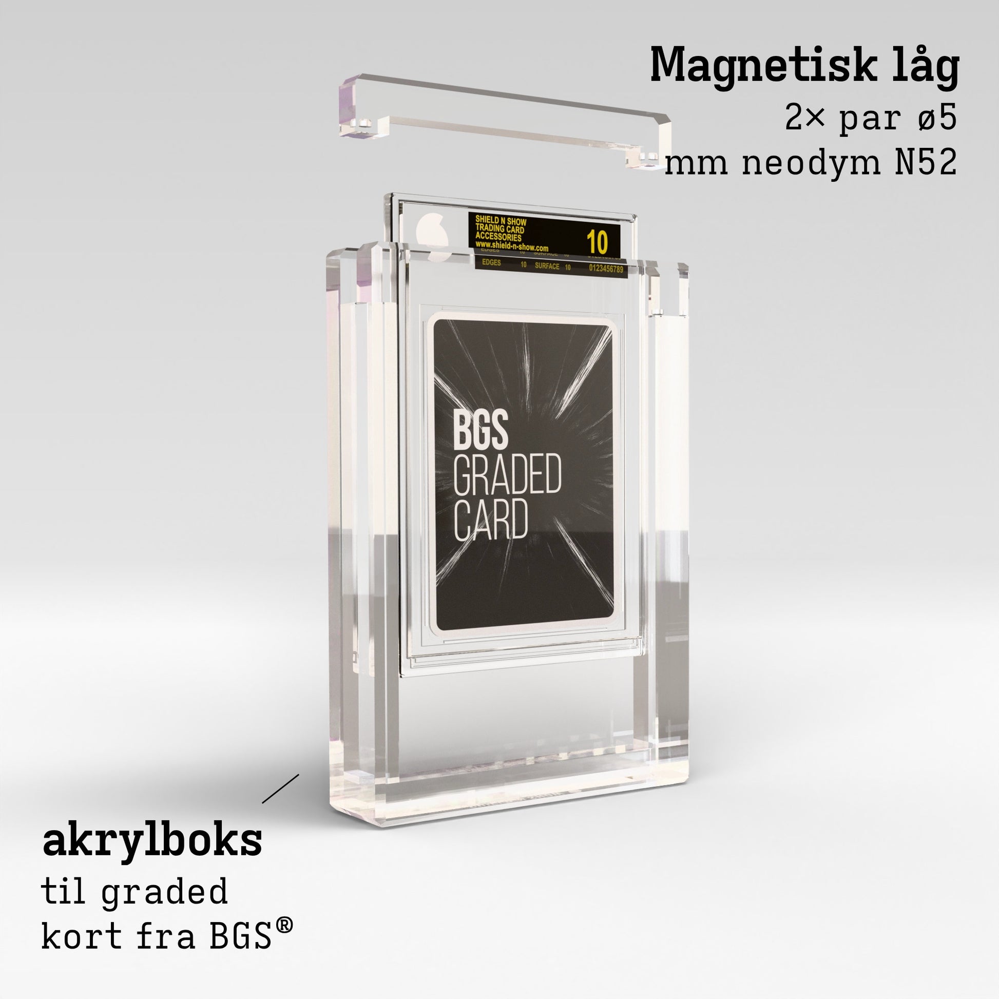 BGS Graded Card Display Case Product Gallery Image 2 (da)