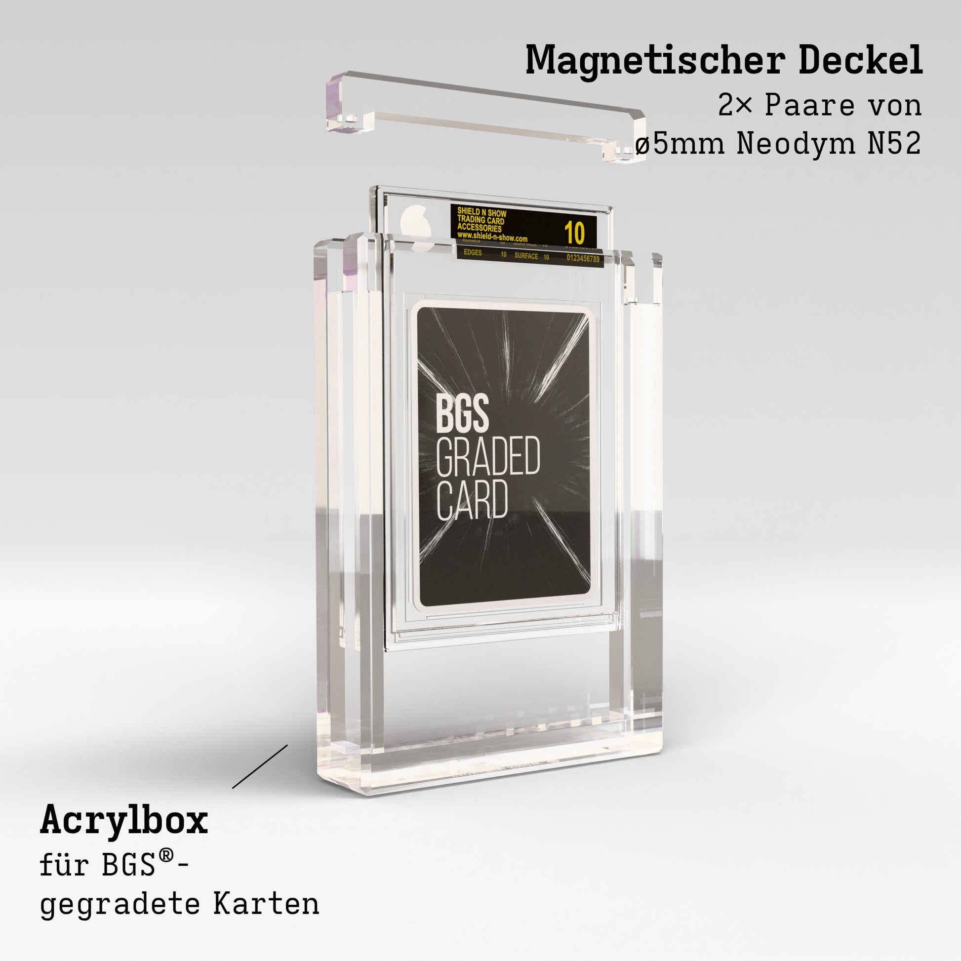BGS Graded Card Display Case Product Gallery Image 2 (de)