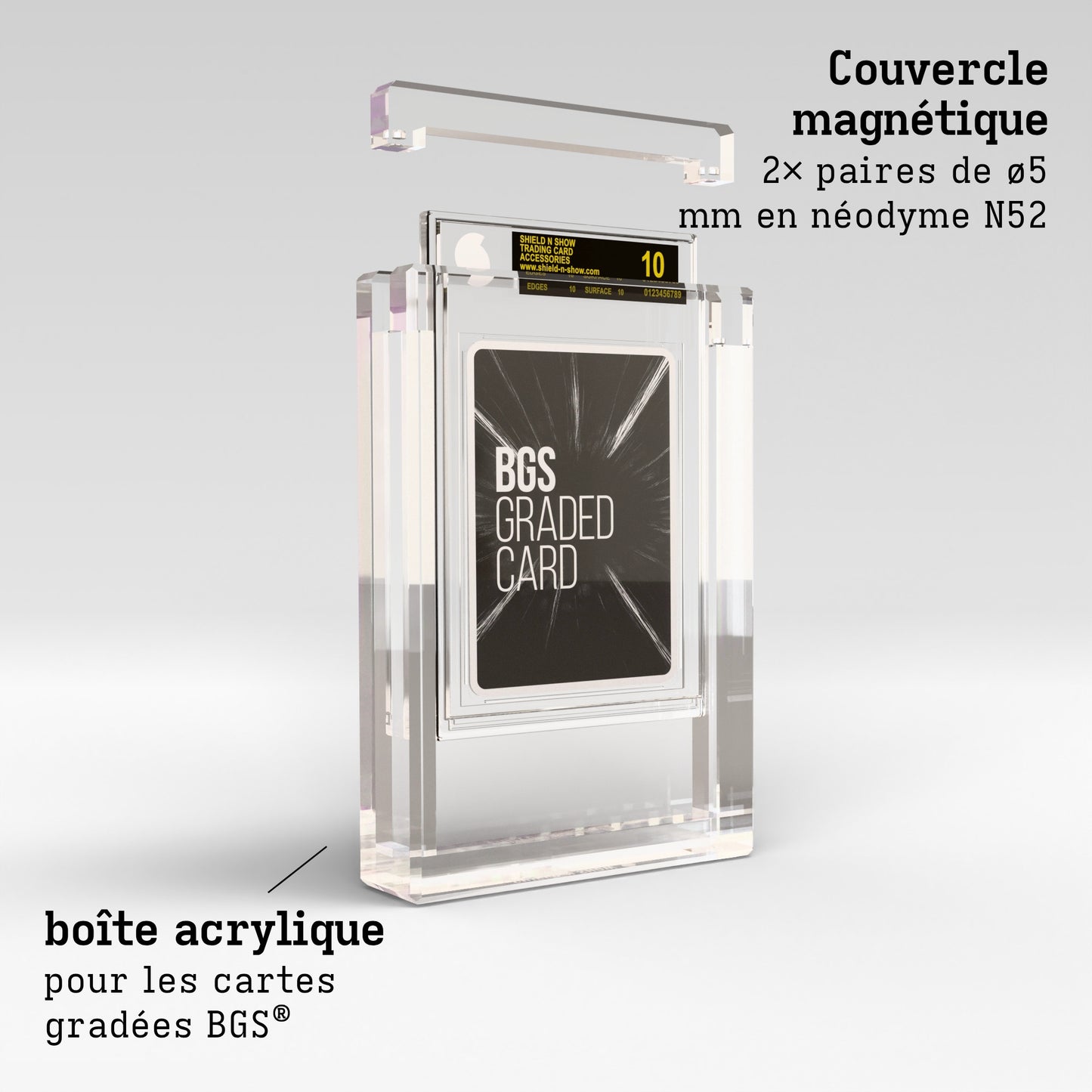 BGS Graded Card Display Case Product Gallery Image 2 (fr)