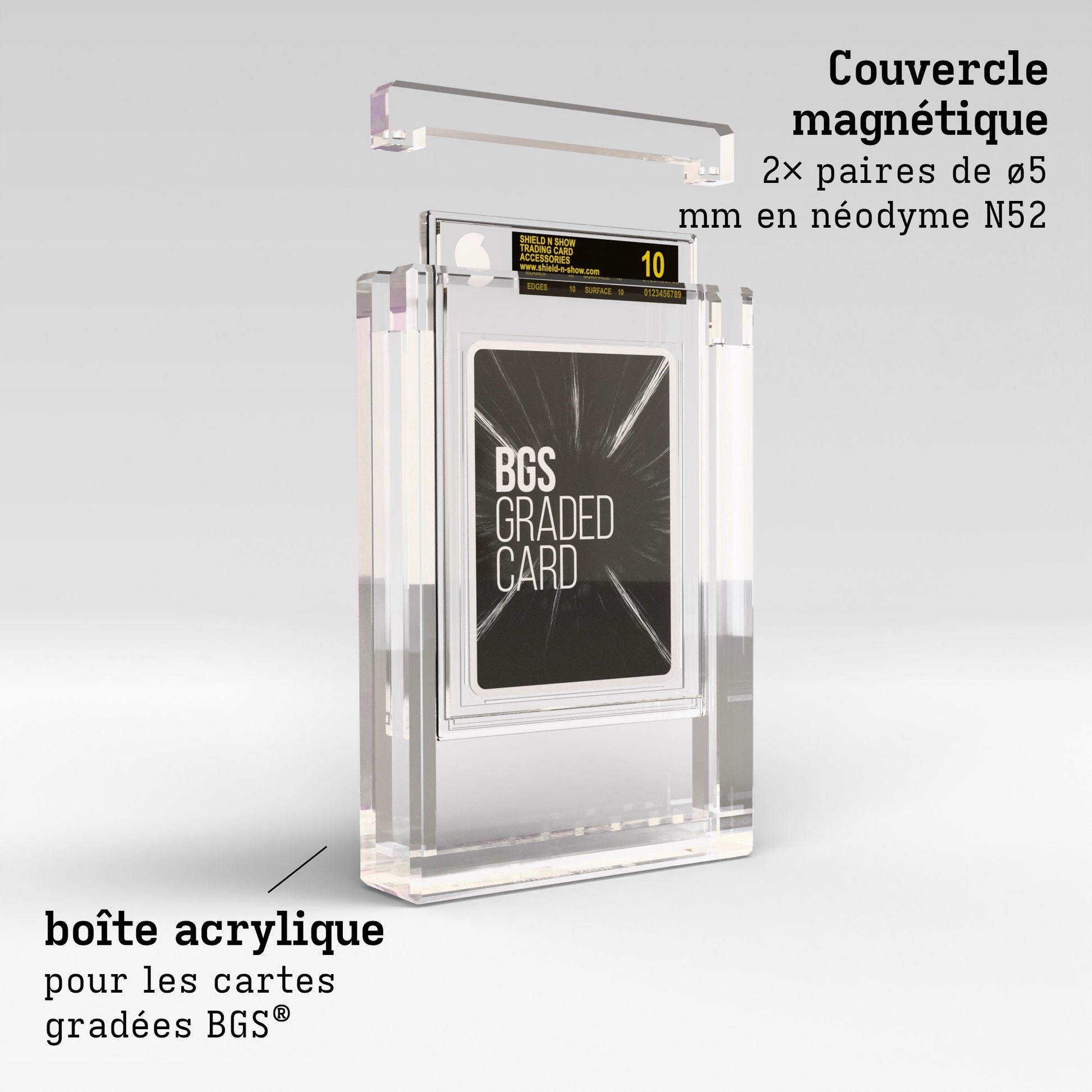 BGS Graded Card Display Case Product Gallery Image 2 (fr)