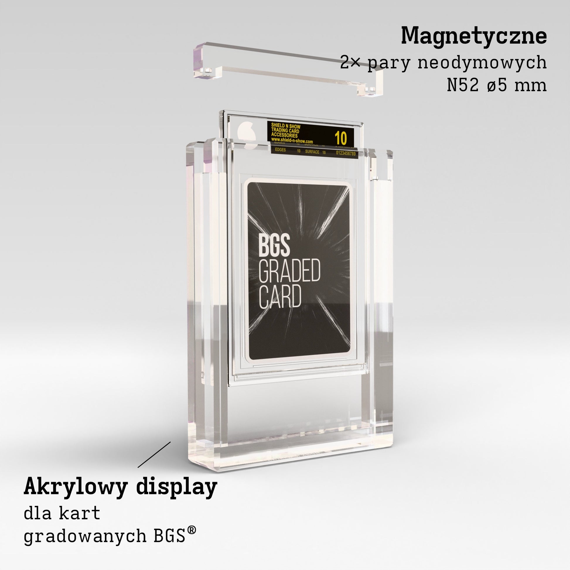 BGS Graded Card Display Case Product Gallery Image 2 (pl)